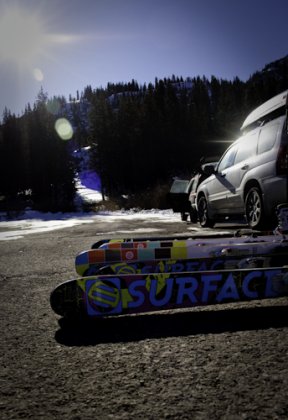 Surface had a great selection of skis to demo.
