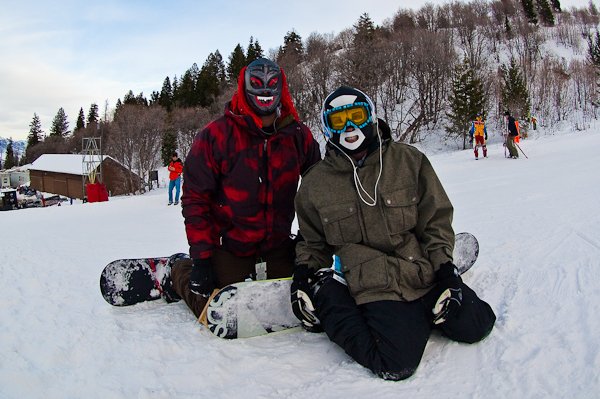 These local Snow Basin shredders didn’t seem too concerned about all of the Dew Tour hype, they were just as content listening to Violent J while making some powder slashes with their hatchets.