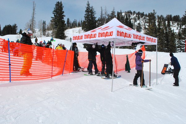 People lining up to get there turn on. Photo By: Jeremy Riley