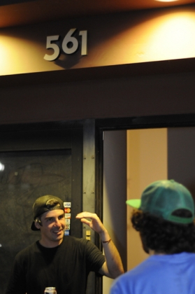 Subliminal address placement. Photo: Eric Poole