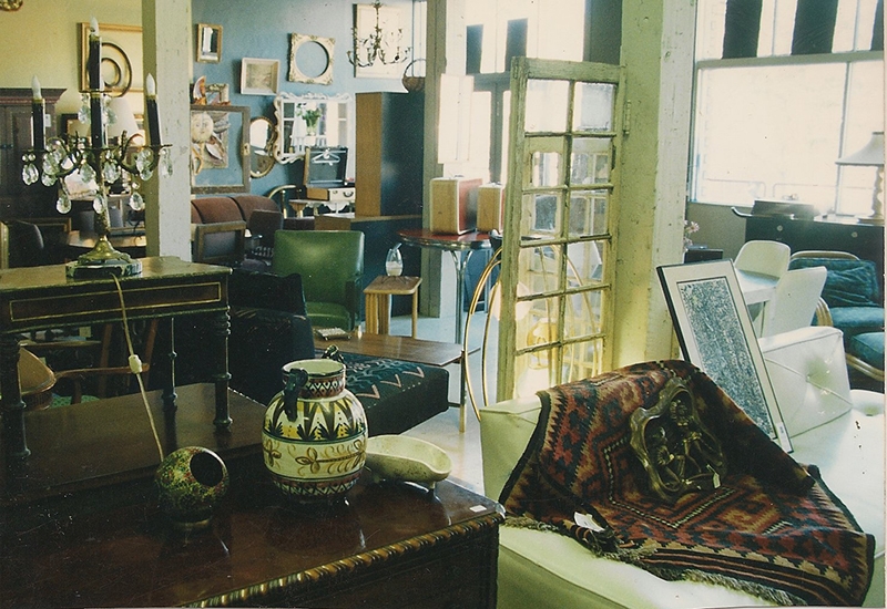 Furniture inside the Elementé store.