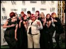 Heggy Gonzalez and RAW awards model team. Courtesy of RAW Events