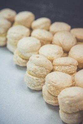 Eleines ($1.50) and delicate macarons ($2) with intriguing flavors like Lemon Strawberry and Lavender. Photo: Talyn Sherer