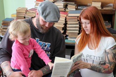 Book Runners: Stephanie (right) and Nathan (left) Briscoe.