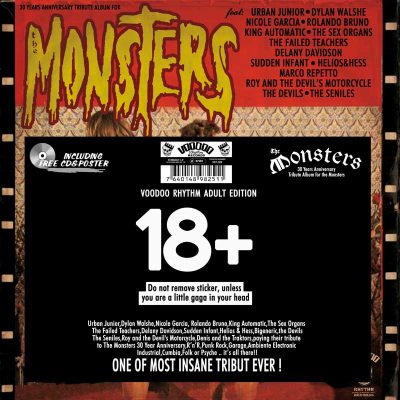 VARIOUS ARTISTS THE MONSTERS: BURN IN HELL Voodoo Rhythm Records Street: 11.11 The Monsters: Burn In Hell = The Devils + The Failed Teacher + Sudden Infant + The Seniles