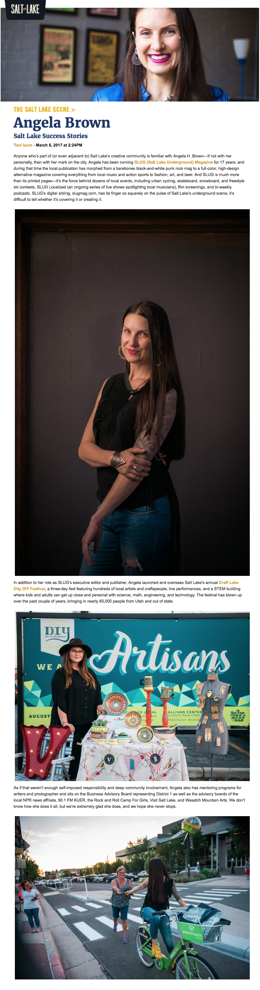 Visit Salt Lake Article - Press List