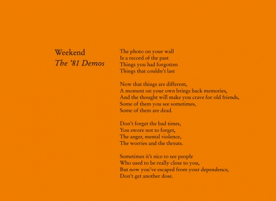 Review: Weekend – The ’81 Demos