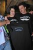 The proud new owners, Mac and Sam Spedale, with their logo on their new shirts. Photo: Jesse Anderson