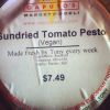 Caputo's Sundried Tomato Pesto––vegan! Photo: Amanda Rock