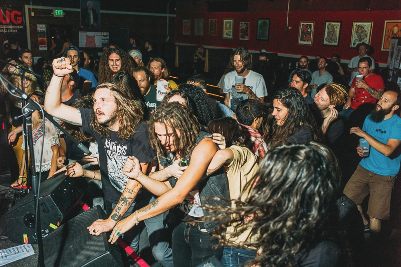 The crowd was spilling beer and having fun during Breakers' set. Photo: Tyson Call