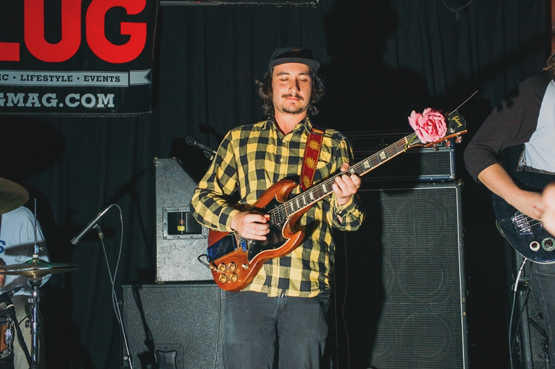 Danny Wilcox looked pretty comfortable on his Gibson SG for most of the set. Photo: Tyson Call