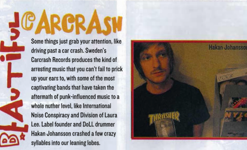 Indie Label Spotlight: Carcrash Records