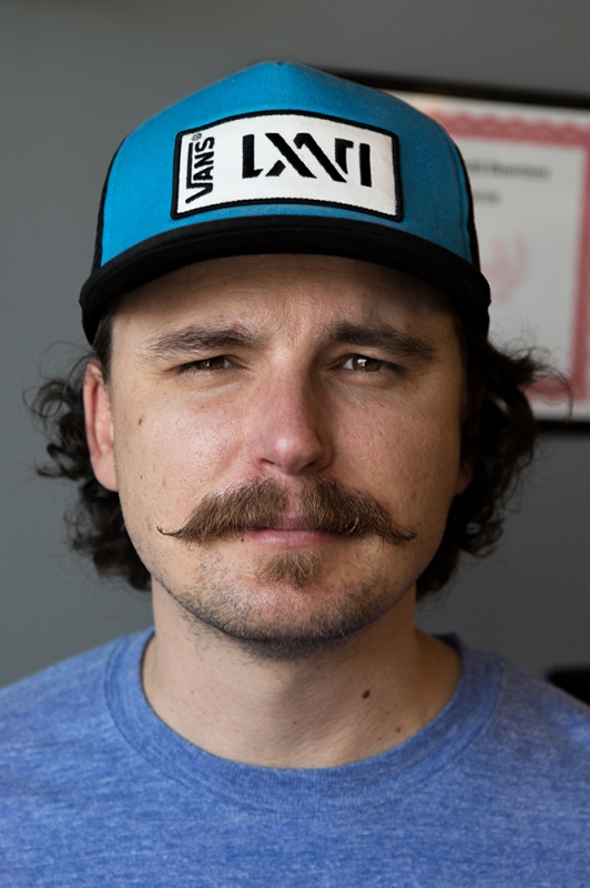 Jed Beal has cultivated a shop environment where anyone can feel welcome, mustache or no-stache.