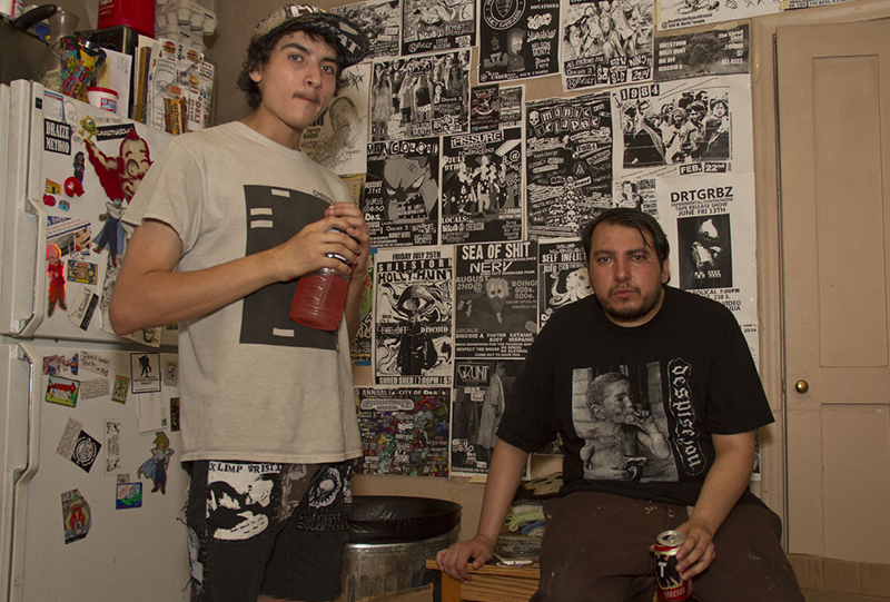 (L–R) City of Dis founders Conrad and Sam are certainly no phonies when it comes to Salt Lake City’s powerviolence, grindcore, D-beat and punk community.