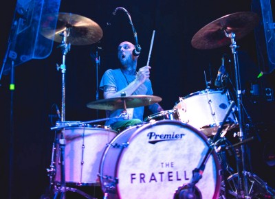 Mine Fratelli, playing drums in SLC.