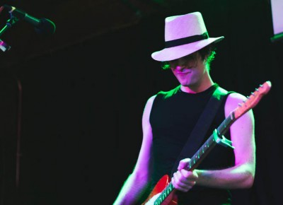 Vocalist and guitarist Jon Fratelli of The Fratellis playing at Urban Lounge.