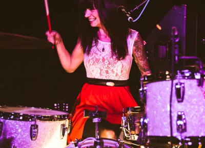 CC, drummer for Little Hurricane. Photo: @LMSORENSON
