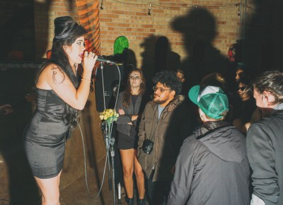 Lauren Hoyt did an excellent job performing as Amy Winehouse (Show Me Island). Photo: Tyson Call @clancycoop
