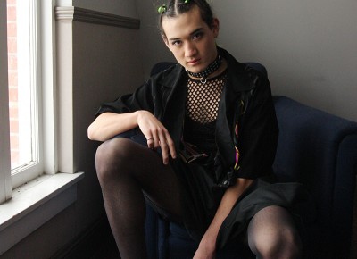 By day, he’s a gelato jerk, but by night, Lex Miller serves some serious looks as a performer with The Bad Kids Collective. Photo: ThatGuyGil