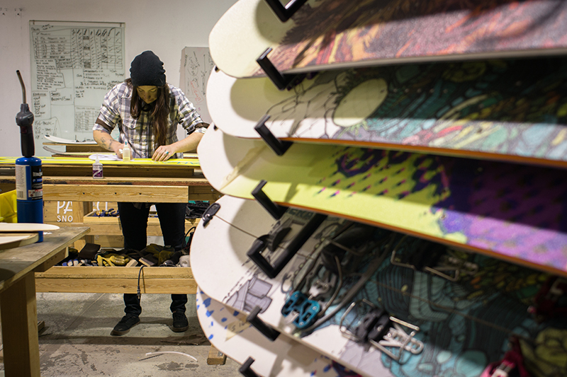 Pallas Snowboards Production Manager Laurel Nelson taps into her engineering background to craft backcountry-tough split boards.