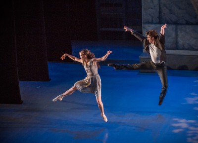Our dancers leap with excitement as they proceed to the next scene. Photo: Talyn Sherer