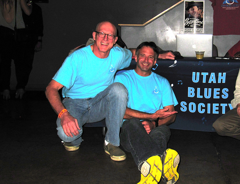 (L–R) Utah Blues Festival Organizers Tripp Hopkins and Brian Kelm are excited for a second year of the festival.