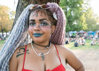 Opal Acension, the "reigning queen” of the Bad Kids Collective, was stunning at Pioneer Park. Photo: JoSavagePhotography.com