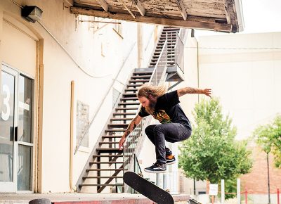 360 flip 50-50. Photo: Niels Jensen