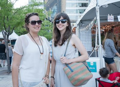Yasmine Jarvis and Jane Stringham were shopping around at the fest. Photo: JoSavagePhotography.com
