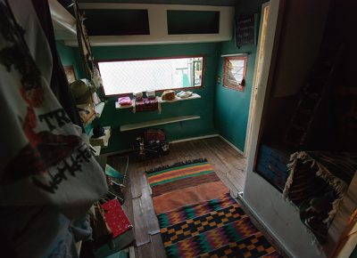 A look inside the Luna Dust Vintage trailer. Photo: @snowlenda