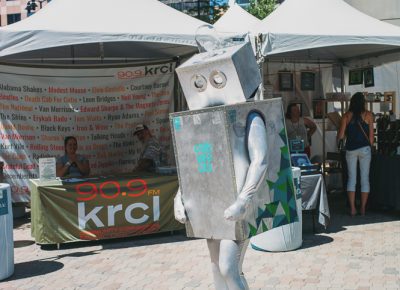 The Craft Lake City robot looking shiny as ever. Photo: @clancycoop