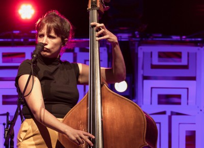 Bridget Kearney drives a steady bass line through "How Good It Feels," a song she wrote while spooked and alone in a classic, horror-movie cabin in the woods—or something like that. That LSD overdose may have clouded my memory of Price’s intro. Photo: John Barkiple