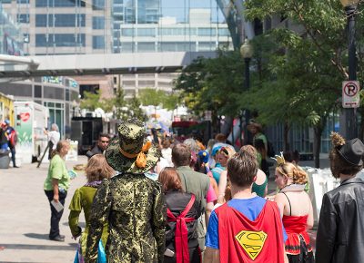 Cosplayers from all over entering DIY Fest. Photo: @LMSorenson