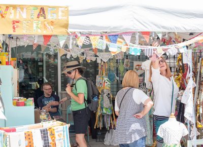 Vintage Fern is always a popular spot at Craft Lake City for their textile goods. Photo: @LMSorenson