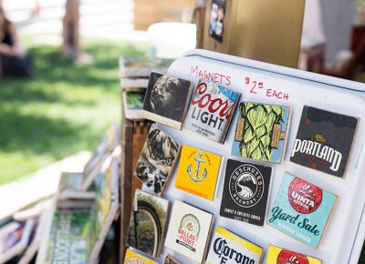 Creative and fun magnets made from all recycled materials for sale from Second Hand Coast. Photo: @LMSorenson