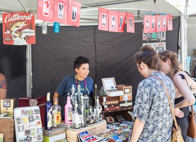 2nd Hand Coast, selling recycled material coasters and magnets featuring some of your favorite local and imported beer packaging. Photo: @LMSorenson