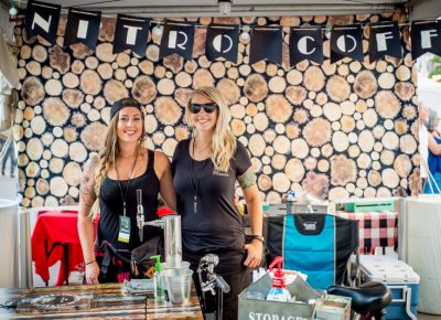 Sisters Heather and Alysia at City Grounds Coffee kept the crowds caffeinated. Photo: @nellis_j