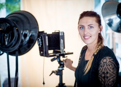 Sylvia Weston of Silver Still Image specializes in alternative photo processes, here in her traveling tintype photo booth. Photo: @nellis_j