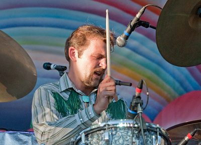 Nate Mahan, drummer for Shannon and the Clams. Photo: Scott Frederick