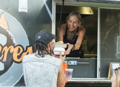 Urban Press food truck provides delicious, warm sandwiches for concertgoers to enjoy. Photo: Colton Marsala
