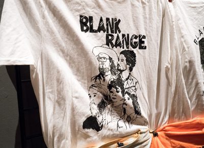 Blank Range T-shirt for sale at the merch booth. A close-up of what the guys look like at their very best. Photo: JoSavagePhotography.com