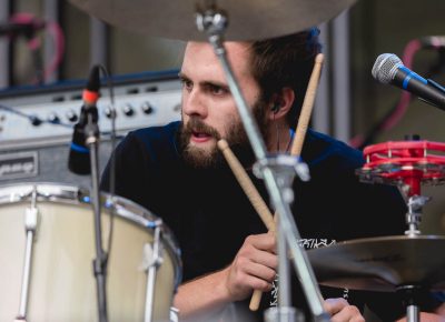 Doug Patterson, drummer for The National Parks. Photo: @Lmsorenson