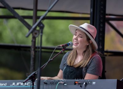 Playing keyboards for the National Parks is Sydney Macfarlane. Photo: @Lmsorenson