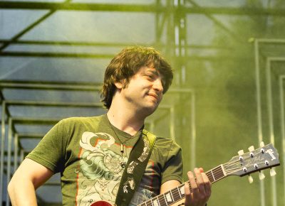 Pete Murano, guitarist for Trombone Shorty, at Twilight Concert Series. Photo: @Lmsorenson