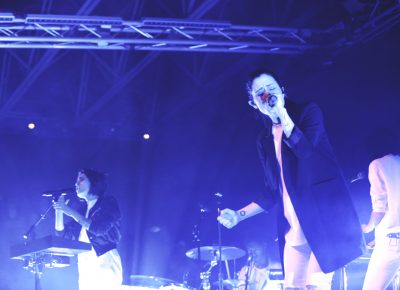 Tegan and Sara onstage at In the Venue. Photo: @Lmsorenson