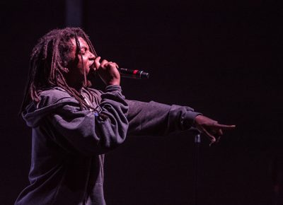 DeM Atlas lights up the stage during his opening performance at The Complex. Photo: ColtonMarsalaPhotography.com