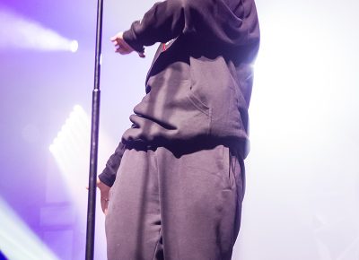 Doused in purple hues, Mac Miller dances to “We." Photo: ColtonMarsalaPhotography.com