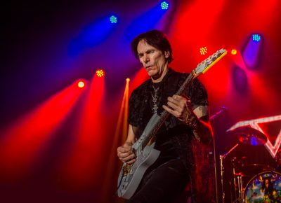 It’s hard for anyone to not close their eyes and get lost in the melodies being performed, including Steve Vai himself. Photo: Talyn Sherer