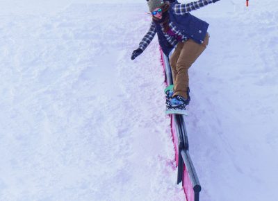 Samantha Hobush, Women’s Open Snow 2nd place, 50-50. Photo: Chris Kiernan