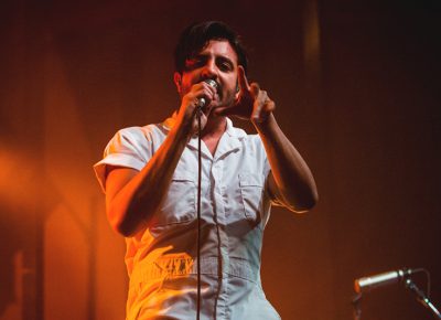Young the Giant’s lead singer, Sameer Gadhia, begins to cast his musical spells on the crowd below. Photo: Talyn Sherer.